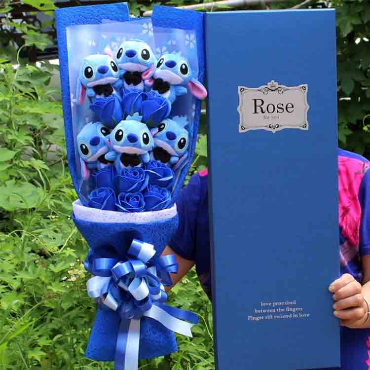 Bouquet cartúin stitch gleoite