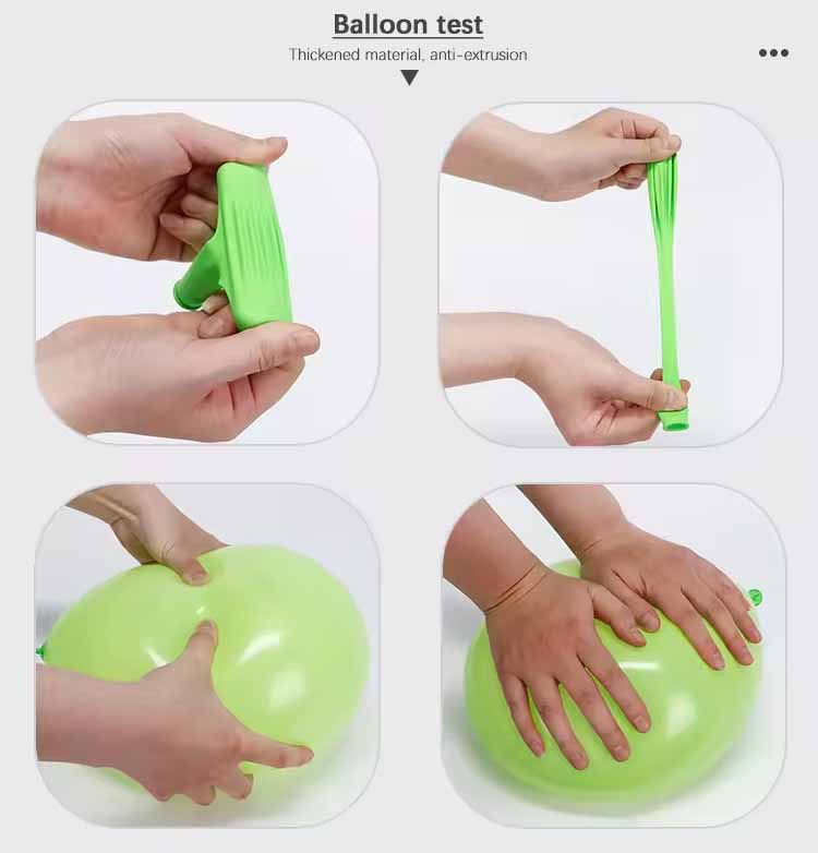 Eco friendly latex balloons test