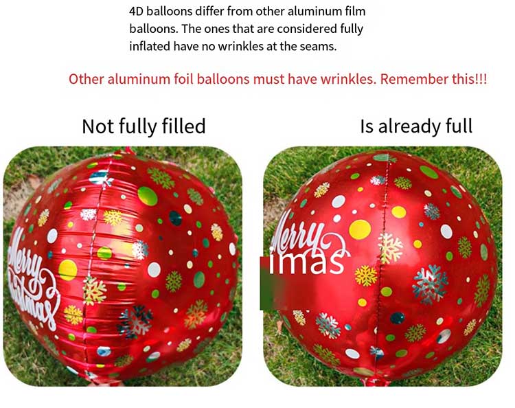 4D Christmas foil balloons China