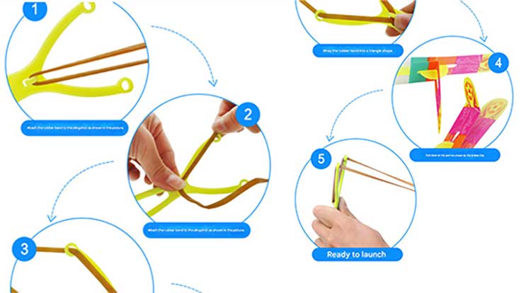 LED Illuminated Slingshot Arrows