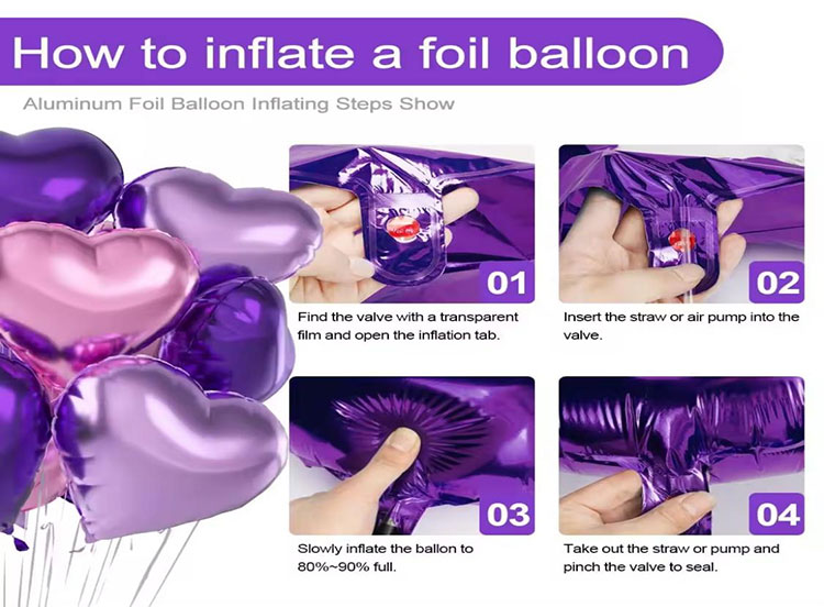 18 Inch Heart Shaped Foil Balloon China