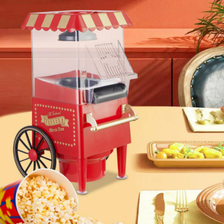 Déantóir Popcorn Retro Pushcart
