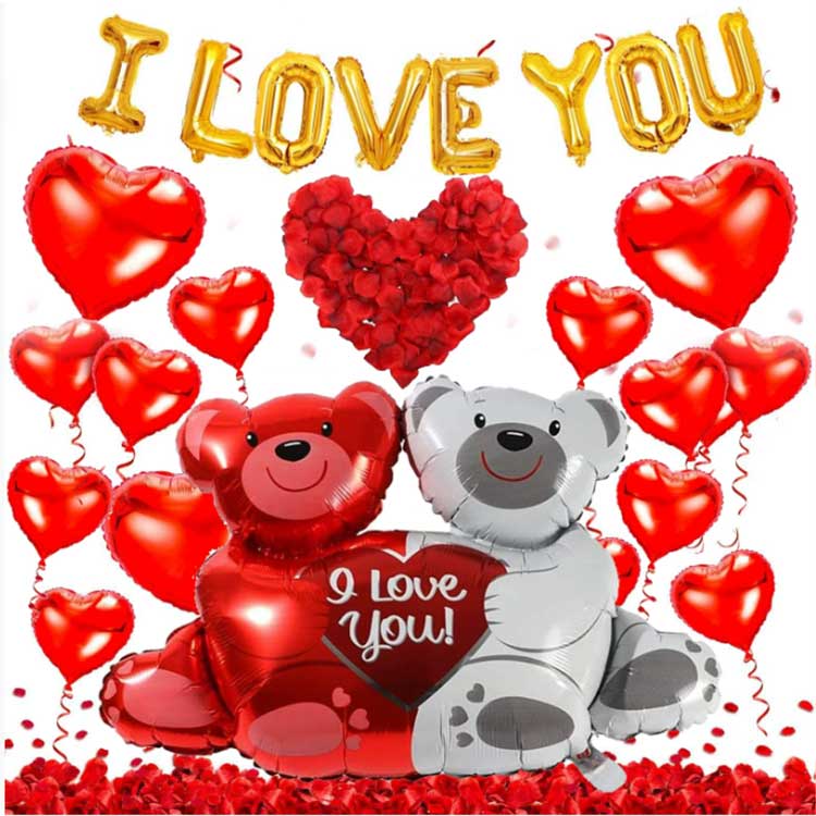 Balúin Foil Lá Vailintín